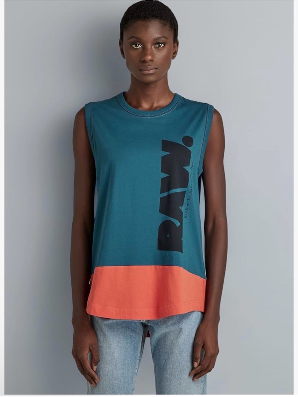 Raw G-STAR RAW Women's Lash Colour Block Tank Top